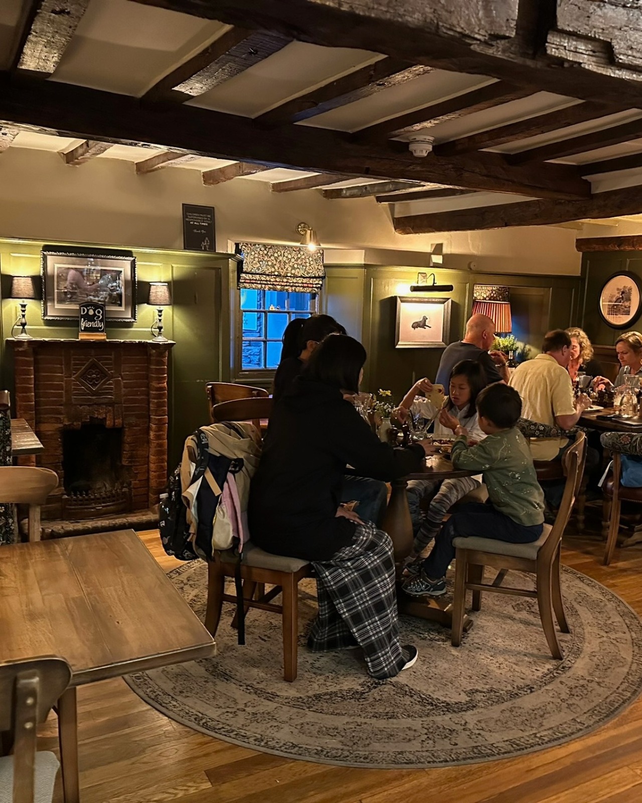 The dining room at the King's Arms